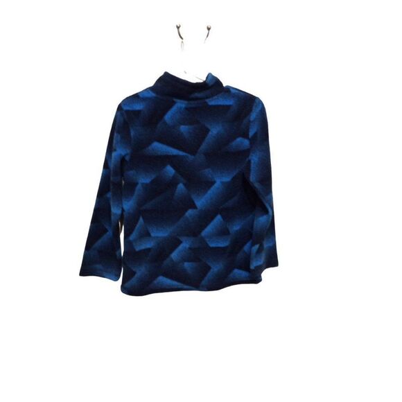 CHILDREN’S Place Zip Neck Pullover  5T Blue Navy Polyester - Picture 2 of 3